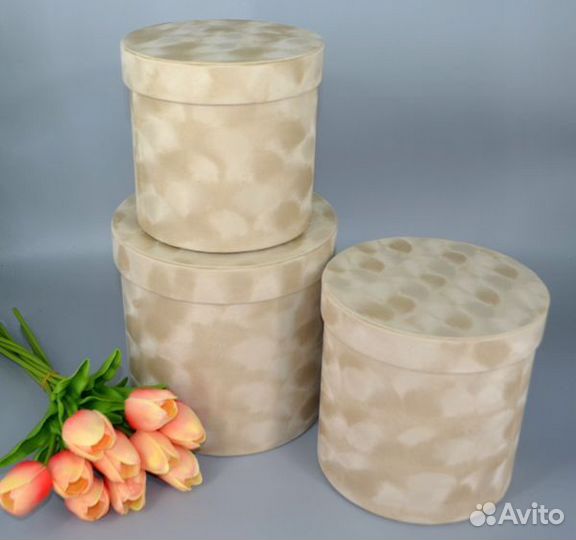 Коробка подарочная велюровая