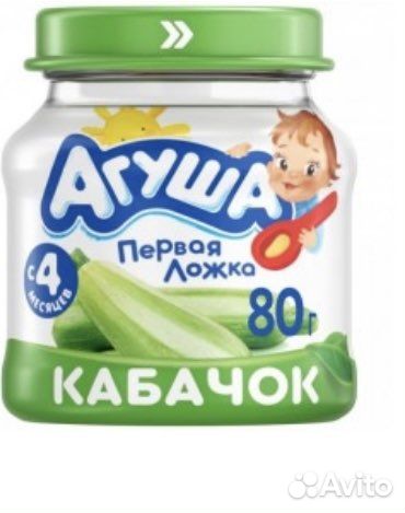 Овощные и мясные пюре агуша