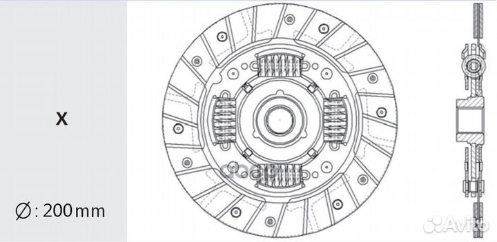 Диск сцепления OP-05 Valeo