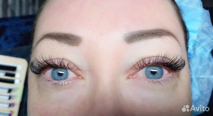 Наращивание ресниц/оформление бровей