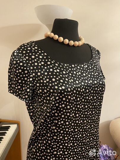 Платье в горошек 46-48