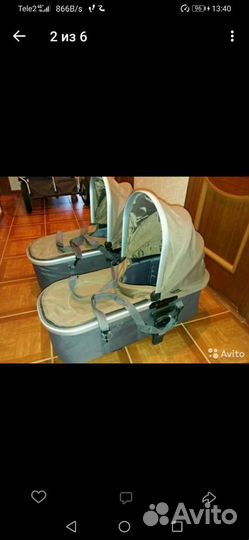 Коляска для двойни 2 в 1