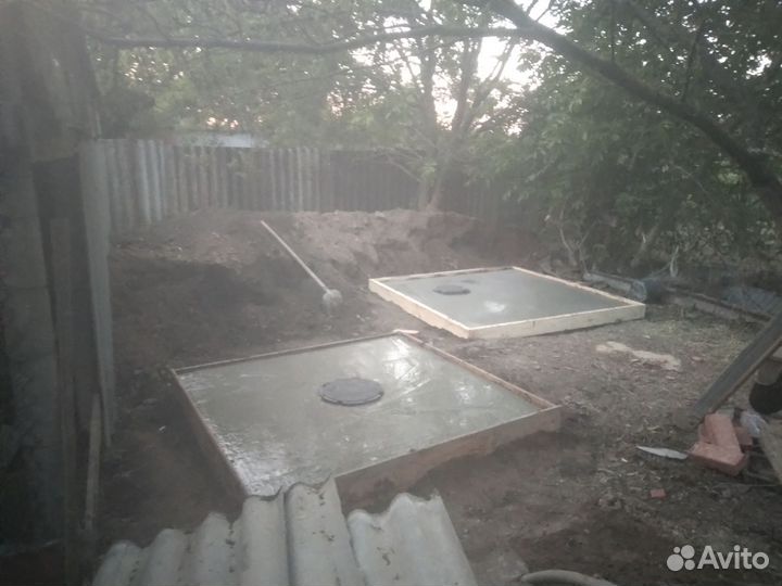 Земельные, бетонные работы и благоустройство