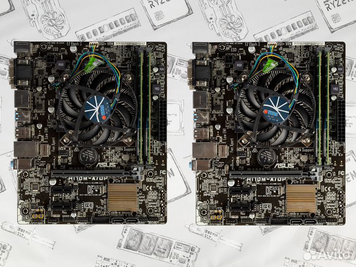 Комплекты Мат.плата + i5 + 8gb DDR4 + + кулер