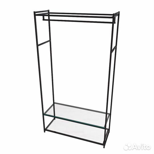 Стеллаж для одежды в стиле Лофт aс22120-09-Ч со ст