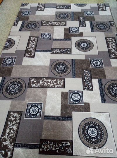 Новый серый палас 2х3