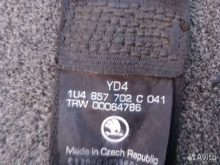 Ремень безопасности Skoda Octavia A4 Tour