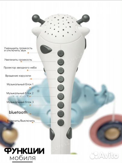 Мобиль в кроватку Zeimas жираф
