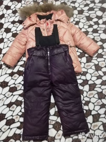 Зимний костюм для девочки 86-92