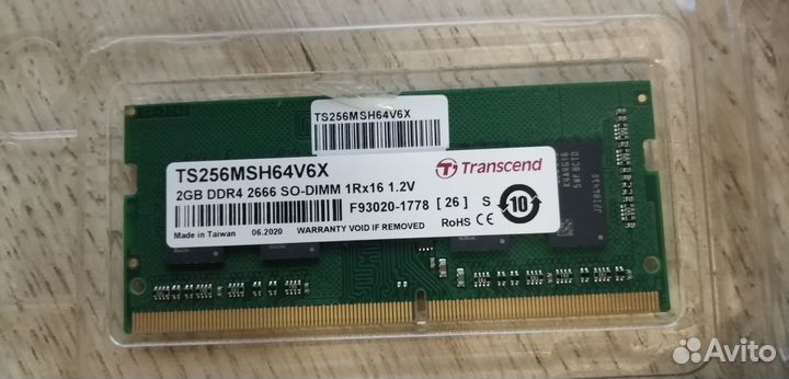 Оперативная память Transcend для ноутбука ddr4