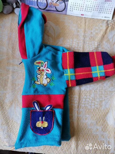 Толстовка с капюшоном детская на флисе