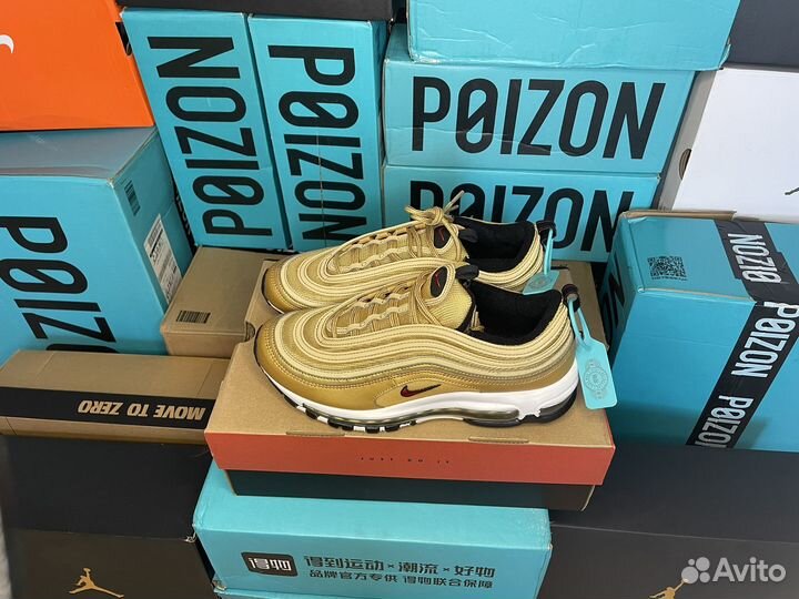 Оригинальные кроссовки Nike Air Max 97'Gold Bullet