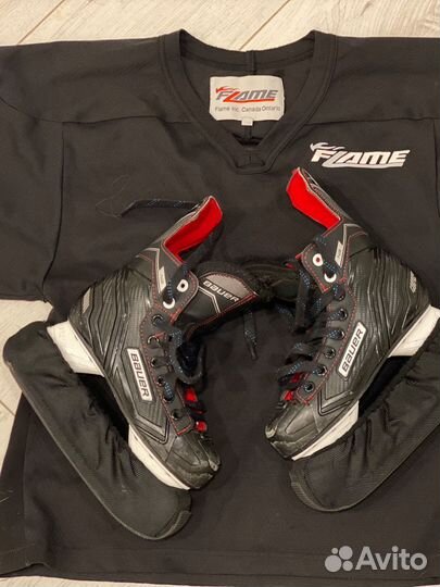 Коньки хоккейные детские 33 размер bauer