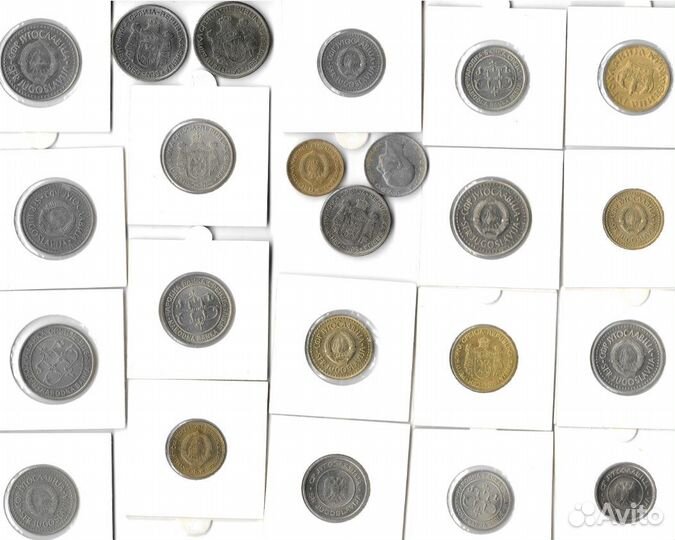 Монеты Югославия и Сербия регулярный чекан