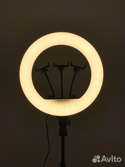 Кольцевая лампа 36 см профессиональная + Доставка