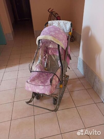 Детские санки коляска Ника