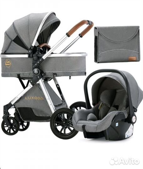 Коляска трансформер 3 в 1 Luxmom v9
