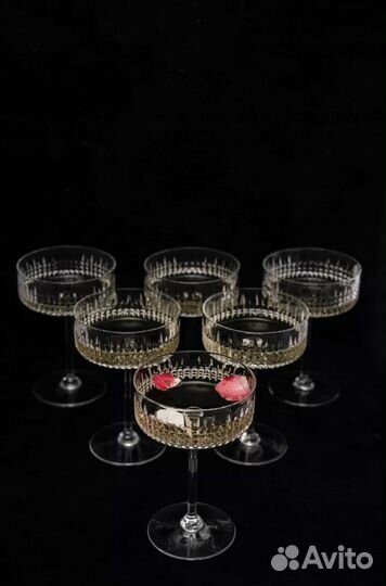 Хрустальные бокалы для шампанского Неман