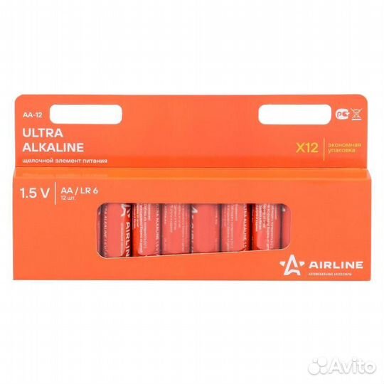 Батарейки lr6/aa щелочные 12 шт. (aa-12)