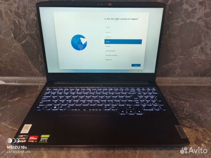 Игровой ноутбук Lenovo новый 3050Ti, 5600H