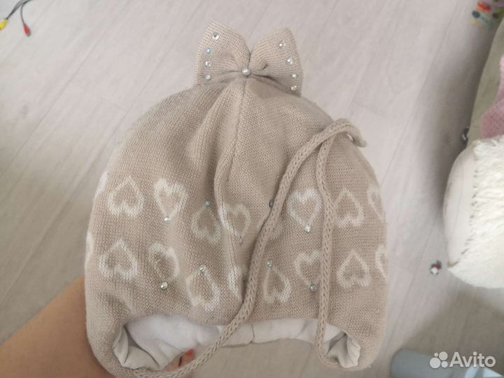 Шапка для девочки зима 48 50