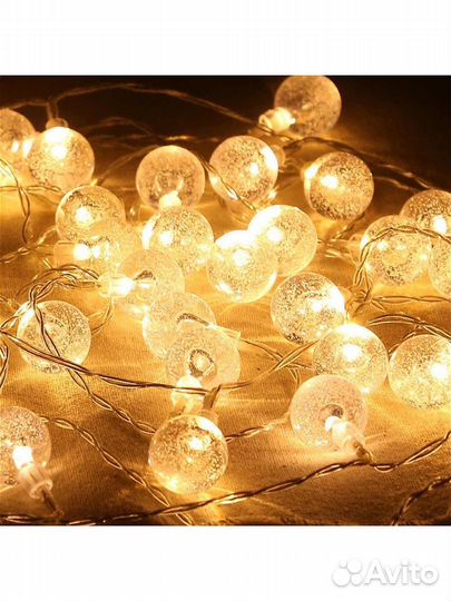 Гирлянда для украшения шарик пузырьки