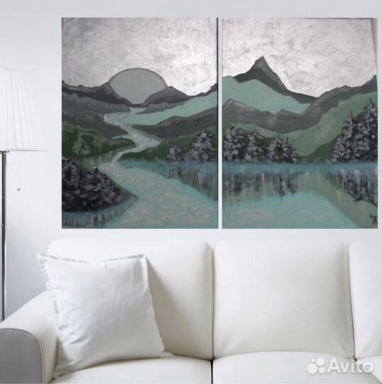 Картины маслом 60х80 (цена за две картины)