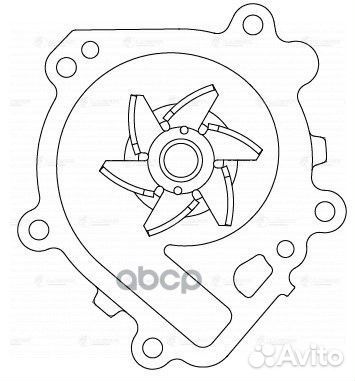 Насос водяной для а/м Chery QQ6 06/Indis 10- 1.3i