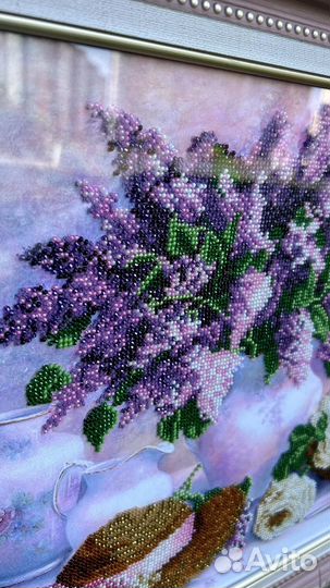 Картина вышитая чешским бисером