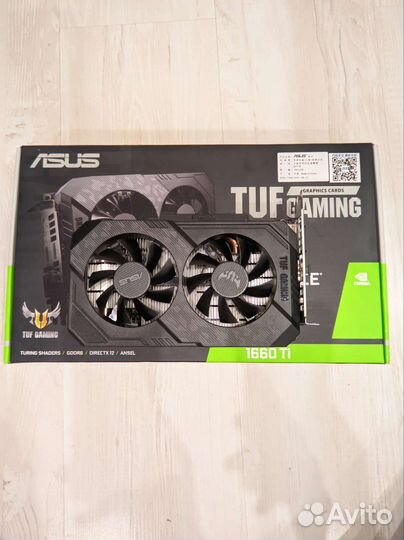 Видеокарта tuf-gtx1660ti-t6g-evo-gaming