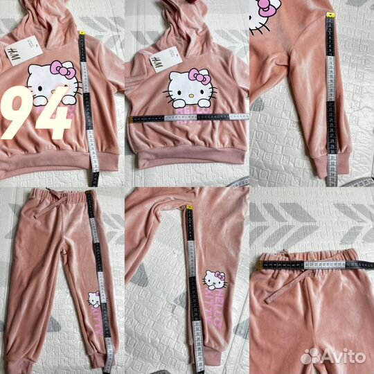 Костюм велюровый hello kitty h&m 92;94
