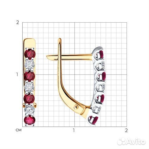 Серьги Diamant из золота, 51-220-02325-3