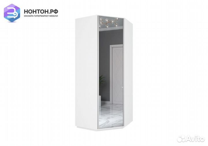 Шкаф угловой Экспресс белый снег