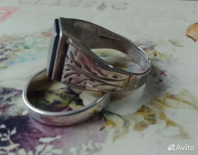 Перстень серебро