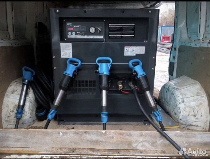 Аренда компрессора с отбойными молотками