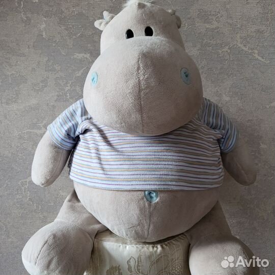 Игрушка бегемотик- морячок большой