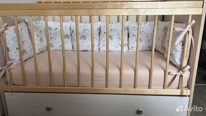Бортики в детскую кроватку новые