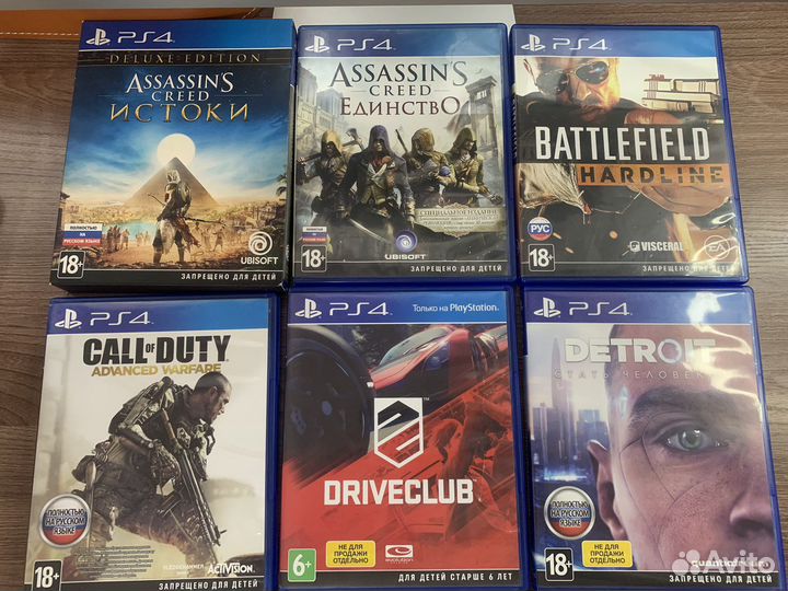 Игры (диски) на sony playstation 4 (ps4)