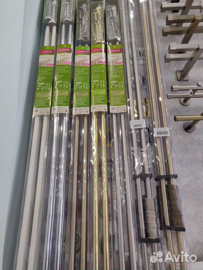 Карниз (гардина) для штор металлический настенный