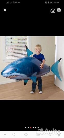 Летающая надувная рыба на радиоуправление Немо