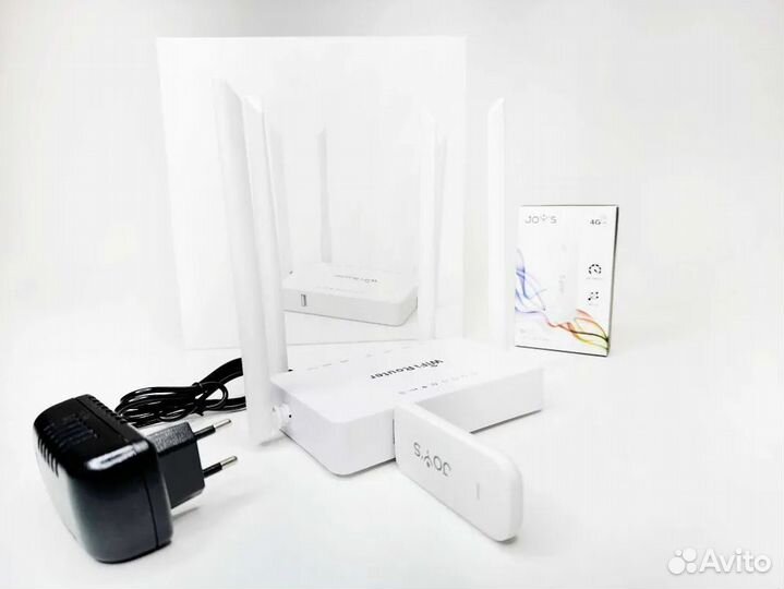 Комплект 4G модем+WiFi роутер под любые сим-карты