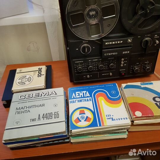 Катушки для магнитофона с записью