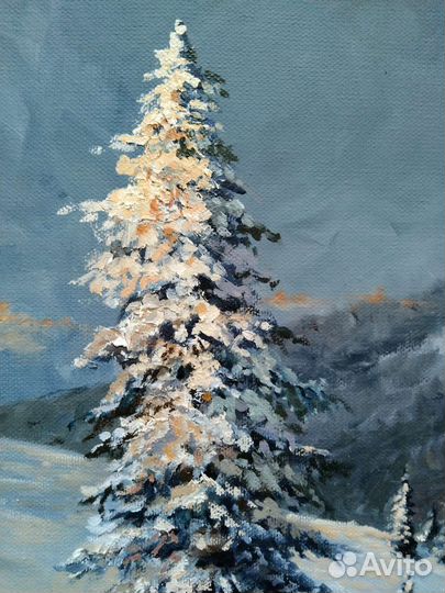 Картина маслом «На закате»