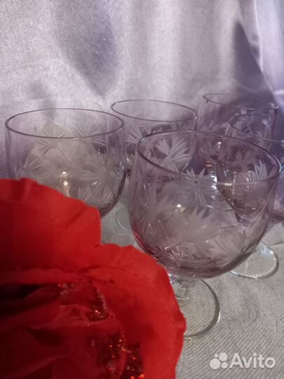 Рюмка марганцевое стекло