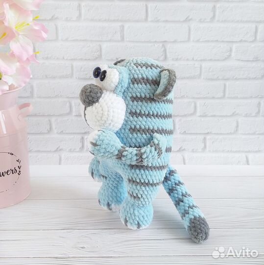 Вязаные игрушки ручной работы Тигруля
