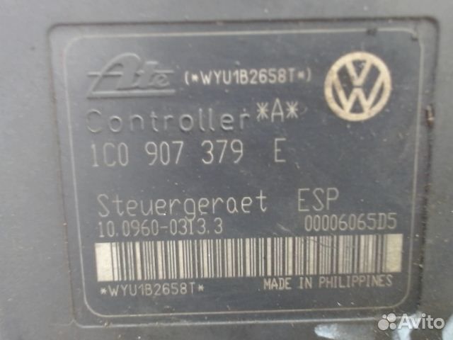 Блок абс (ABS), Volkswagen, Golf 4 (1997 - 2005), 1C0907379E