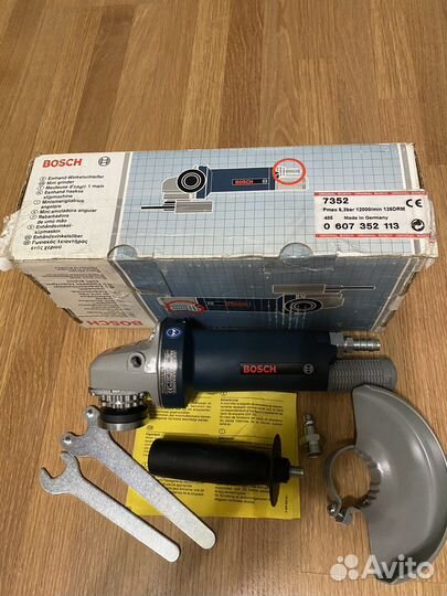 Пневматическая ушм Bosch 0.607.352.113