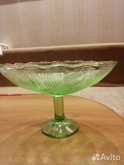 Ваза для фруктов стекло СССР