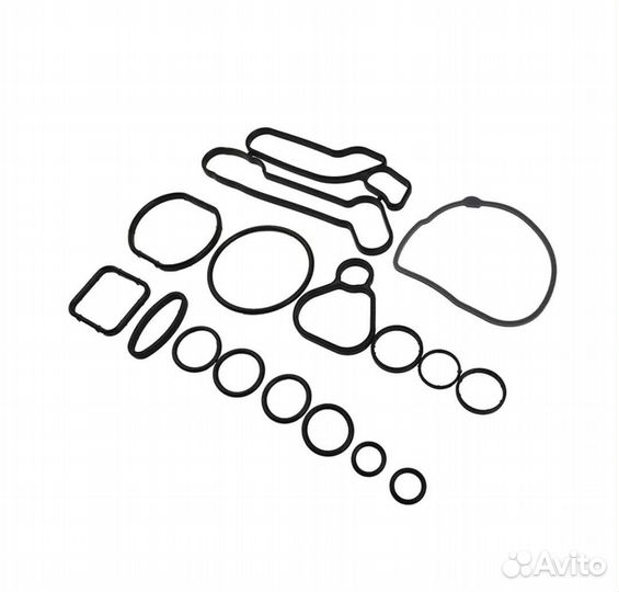 Комплект резин.прокладок теплообменника Opel/GM