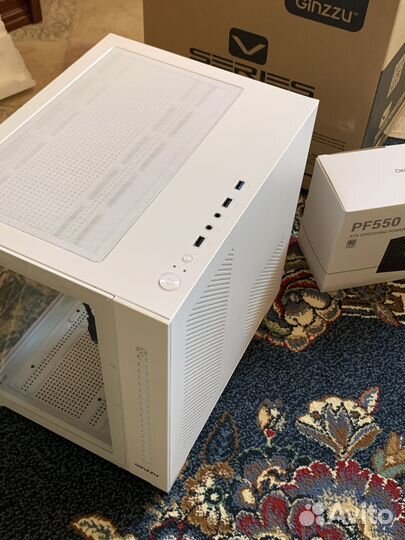 Новый корпус Ginzzu V400 + бп DeepCool + вентили